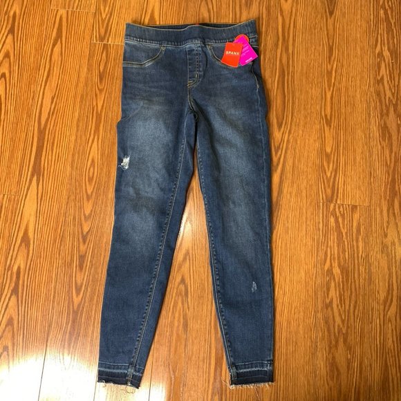 Spanx Womens Small Distressed‎ Denim Leggings - Picture 1 of 11